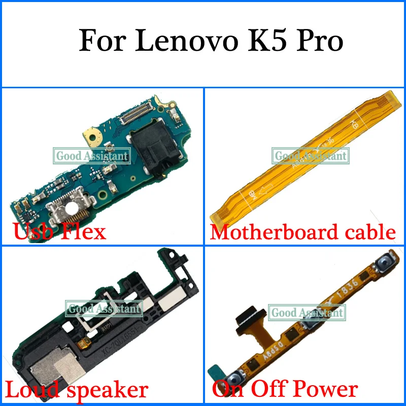 Гибкий Usb-кабель для материнской платы Lenovo K5 Pro L38041 громкий динамик ВКЛ./ВЫКЛ.