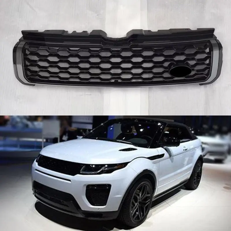 Car Grille Black Mesh Grill Grey Frame For Land Rover Range Rover