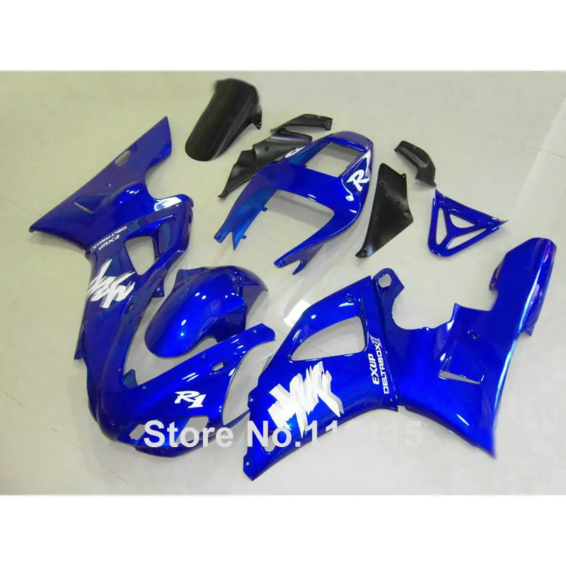 Полный комплект обтекателей для YAMAHA 98 99 R1 YZF 1998 1999 черный синий Обтекатели кузова