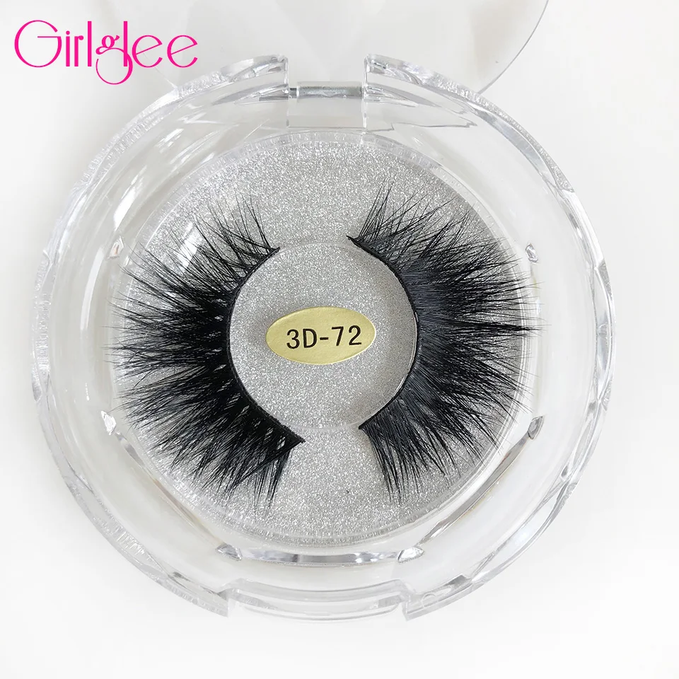 

Girlglee Eyelashes 3D Mink Eyelashes 20 Times Reusable 3D Mink Lashes Criss-cross Strands Volume Eyelashe Extension Makeup Lash