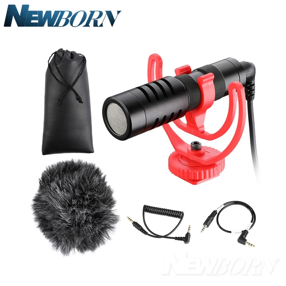YC VM100 микрофон для записи видео компактный записывающий iPhone Youtube Nikon Canon DSLR камера