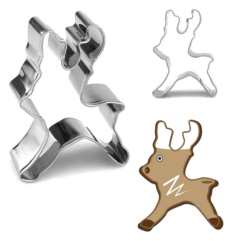 

Christmas Baking Mold for Stainless Steel Baking Accessories Sika Deer Mould Decoration Baking Tools New 2019