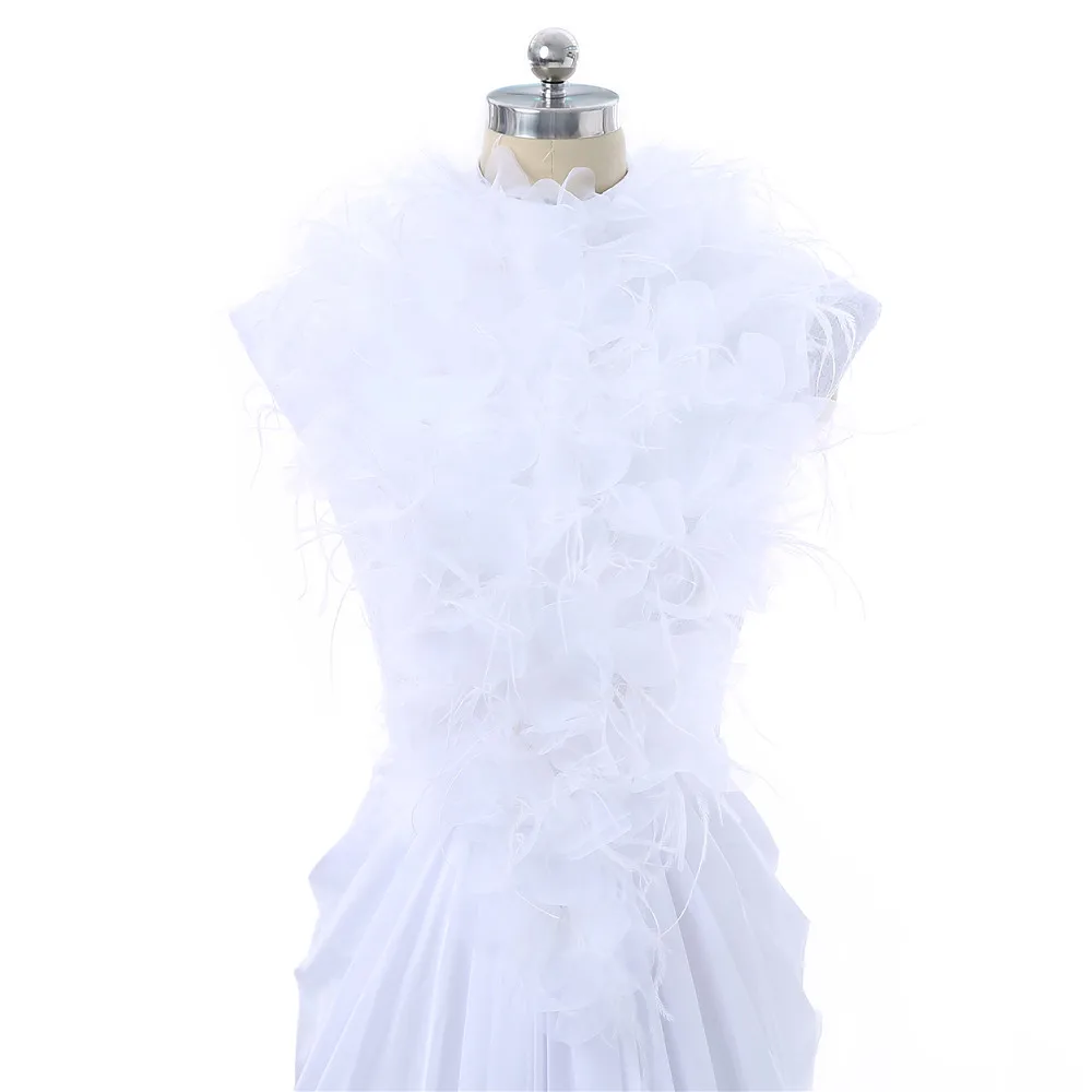 mangas chiffon pena aberto voltar vestidos de