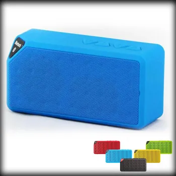 

by dhl or ems 50pcs Portable Jambox Style X3 Bluetooth mini speaker with Mic wireless bluetooth speaker for Phone Pad