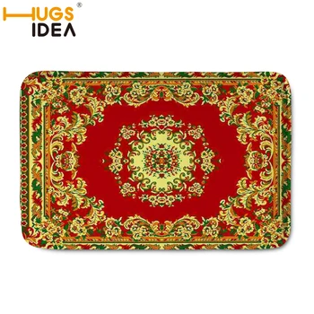 

HUGSIDEA Muslim Prayer Carpet Rugs Soft Non-slip Colorful Muslim Prayer Mat Floor Door Karpets For Bedroom Parlor Kitchen Mats