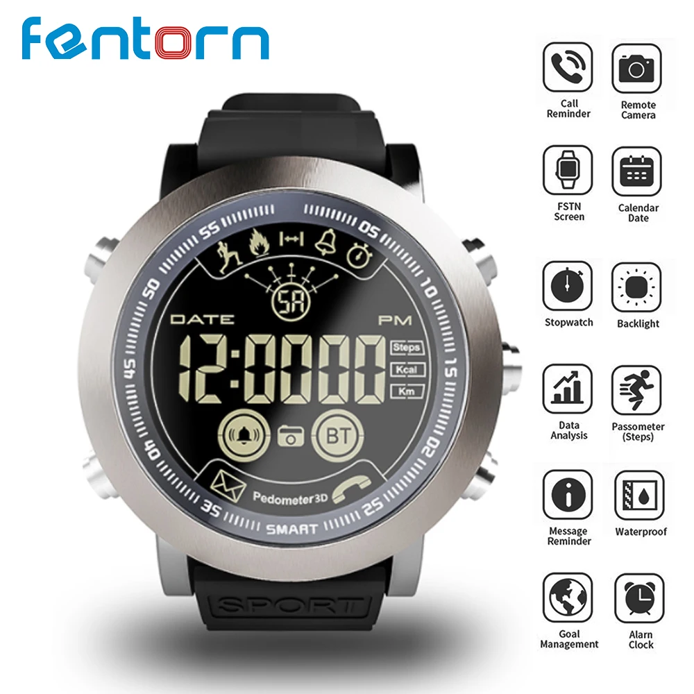 Fentorn LF23 Smart Watch 5ATM Waterproof Pedometer Digital Smartwatch Men 33-month Standby Time 610Mah For IOS And Android Phone