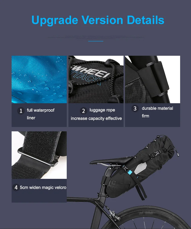 Flash Deal ROSWHEEL NEWEST 8L 10L Waterproof MTB Bike Bag Bike Saddle bag Rear Seat Bags Accessories Cycling Bicycle Saddle Bag 8 Flash Deal ROSWHEEL NEWEST 8L 10L Waterproof MTB Bike Bag Bike Saddle bag Rear Seat Bags Accessories Cycling Bicycle Saddle Bag 8