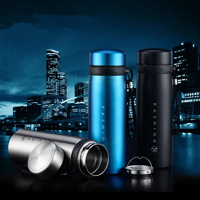 

BPA FREE Portable rope Insulated Vacuum Flasks thermos cup travel water bottle coffee mug 304stainless steel tea infuser kettle