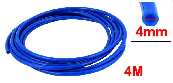 6mm x 4mm PU Flexible Pneumatic Tube Air Tubing Hose 4M Length