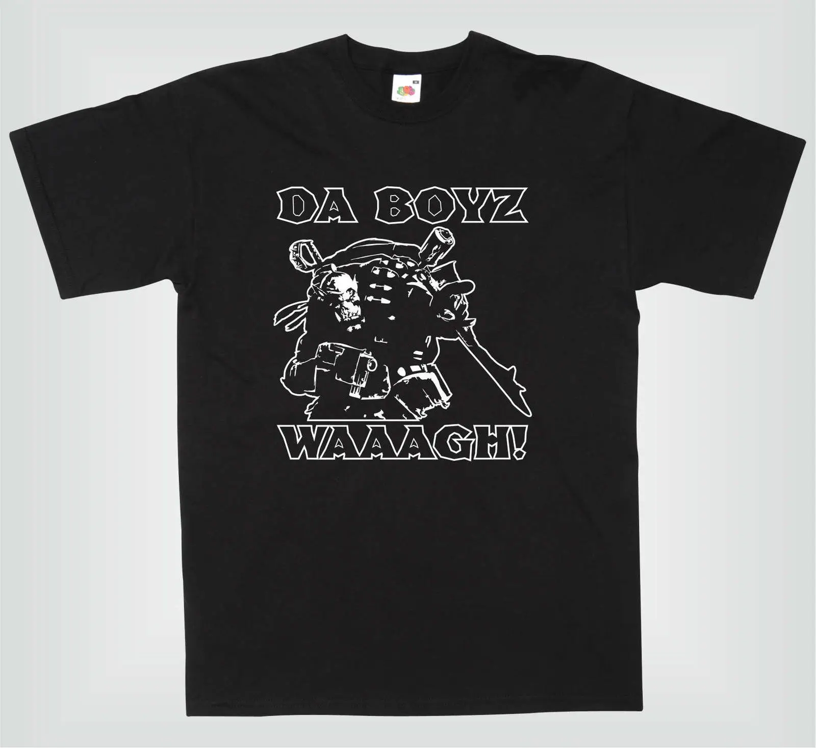 WARHAMMER 40 К орки DA BOYZ WAAGH! -CAMISETA DIVERTIDA мужские смешные футболки 100% хлопок короткий