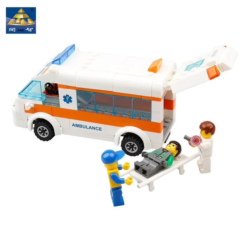 

Kazi 85010 Technics Brand Designer Enlighten Blocks DIY Educational Toys For Kids Rescue Center Maritime Search And Rescue Team