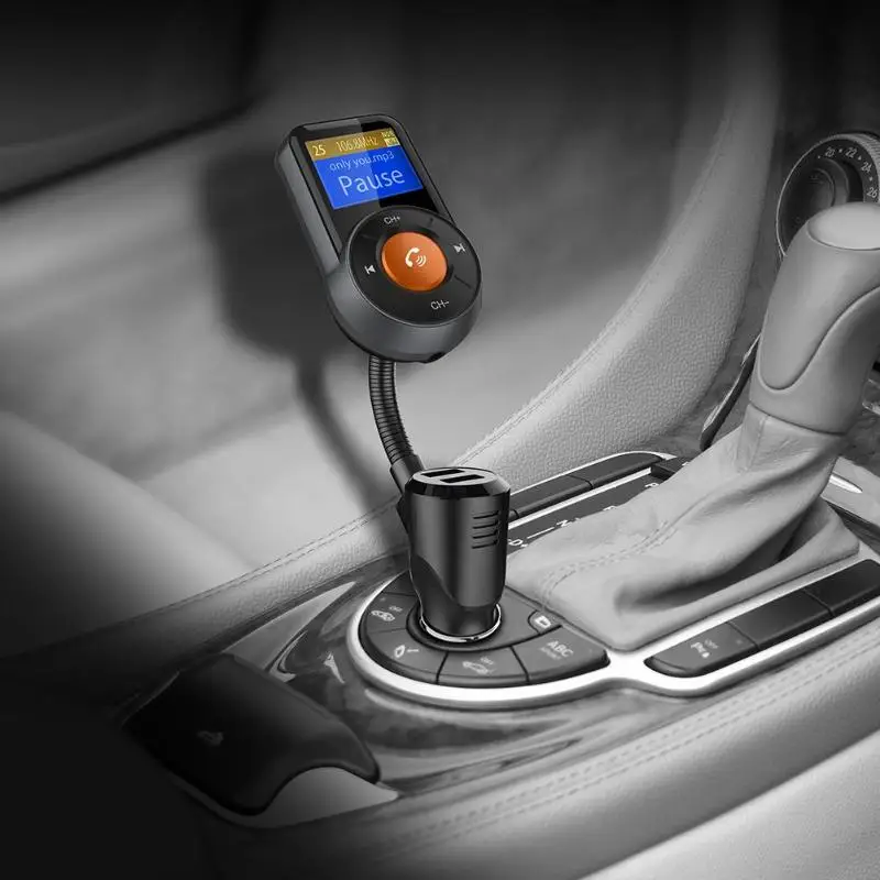 1 шт. Bluetooth комплект громкой связи fm передатчик MP3 плеер приложение автомобильный
