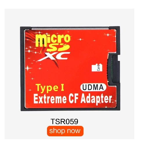 TISHRIC 2018 два порты Micro SD TF CF адаптер для MicroSD HC Compact Flash Тип I устройство чтения карт памяти конвертер