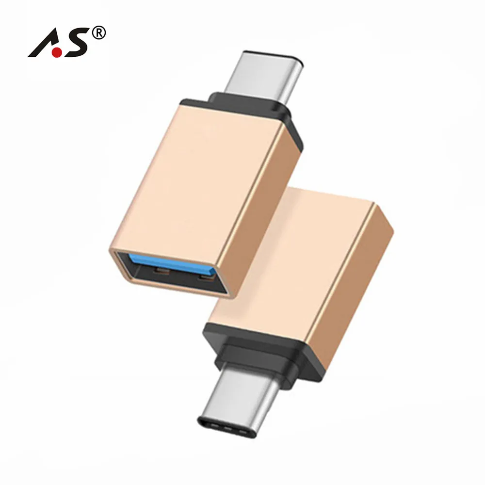 A.S Тип usb C OTG адаптер для Xiaomi Mi5 huawei Honor 8 Nexus 5X6 P USB 3,0 Тип-C OTG конвертер для Samsung Galaxy S8 USB-C