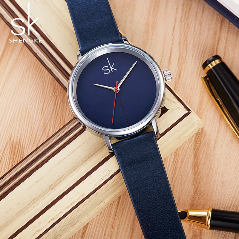 

SHENGKE Luxury Brand Women Watch Unique Simple Design Leisure Waterproof Quartz Wristwatches Fashion Female watch