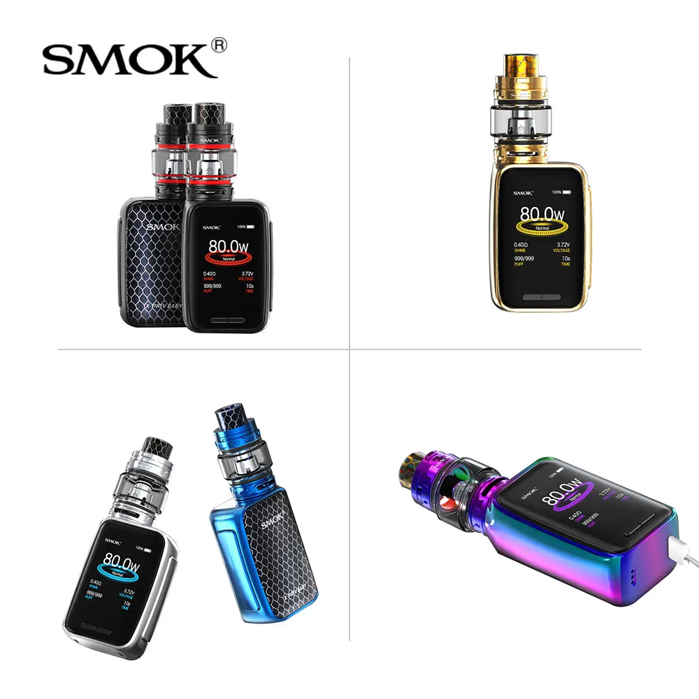 Оригинальный набор SMOK X Priv для малышей 80 Вт встроенный аккумулятор 2300 мА · ч бак V12