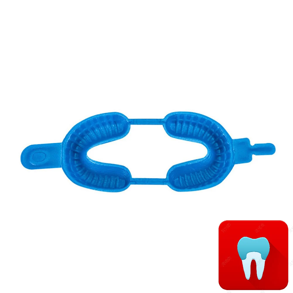 Goede 100 pairs Tandheelkundige Wegwerp Lade Fluoride Schuim Impression Laden Tandheelkunde Instrument Tandarts Materialen Grote Medium Kleine Maat