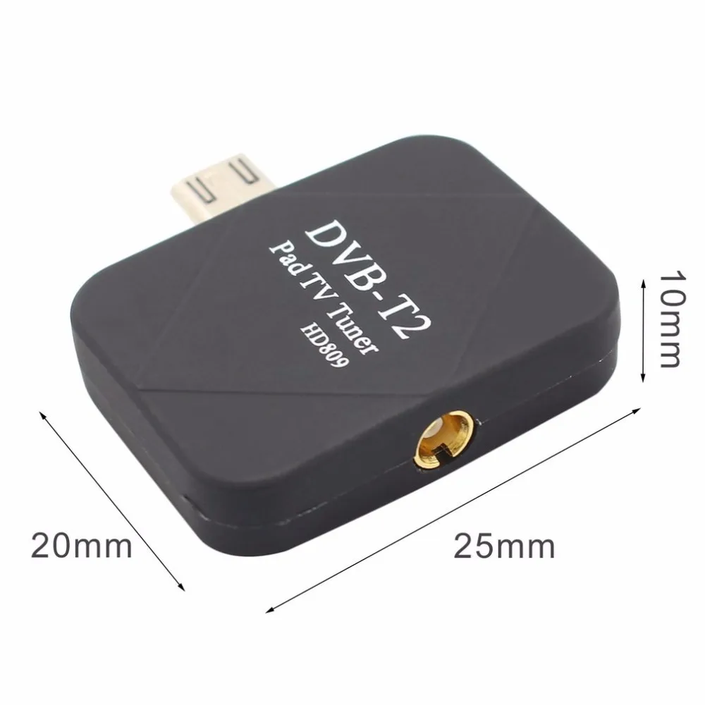 HD цифровой ТВ приемник USB DVB-T2 ТВ-палка для телефона Android Pad D ТВ спутниковый приемник Micro USB часы ТВ DVB-T2 сигнал HD809