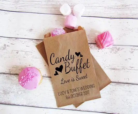 Personalized Loe Is Sweet Wedding Popcorn Candy Buffet Treat Bags Birthday Bridal Baby Shower Bakery Cookie Favors Pouches Pouch Pouchpouch Bag Aliexpress Bridal Baby Shower Bakery Cookie Favors