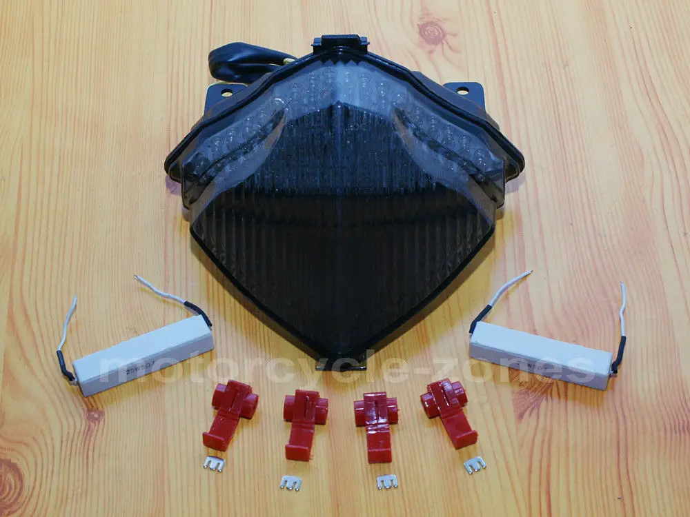 

Motorcycle Integrated LED Smoke Rear Tail Light Brake Turn Signals for Yamaha YZF R1 2004 2005 2006
