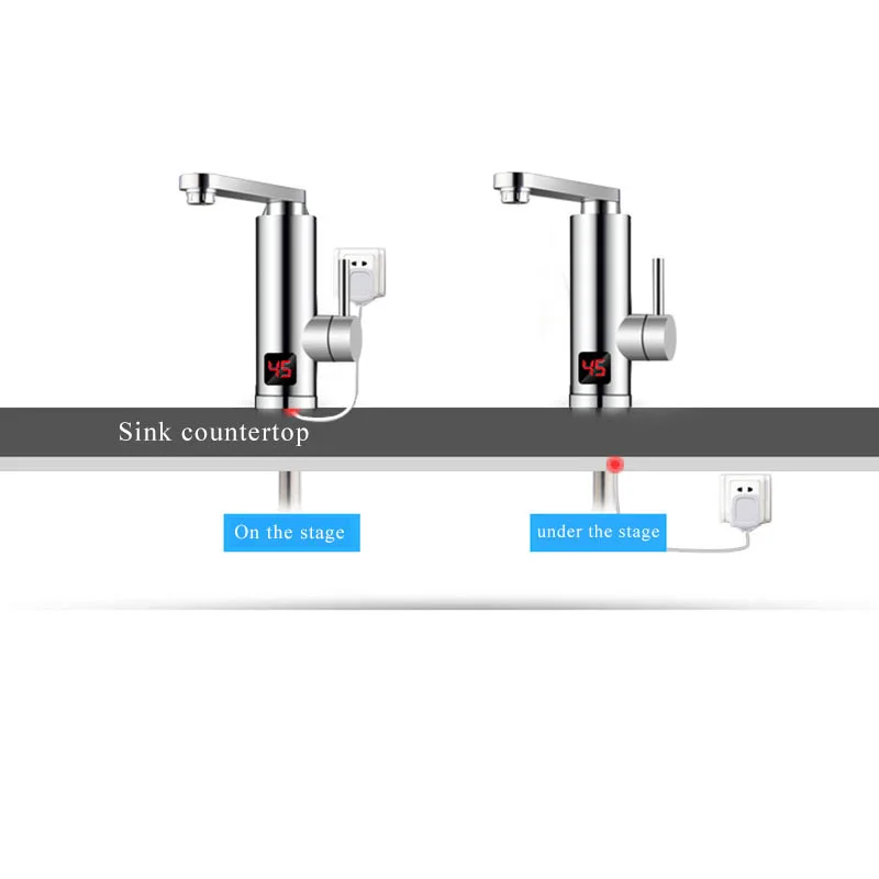 220 В электрический водонагреватель кран мгновенный горячий водонагреватель кран для холодного нагрева проточный водонагреватель с дисплеем температуры