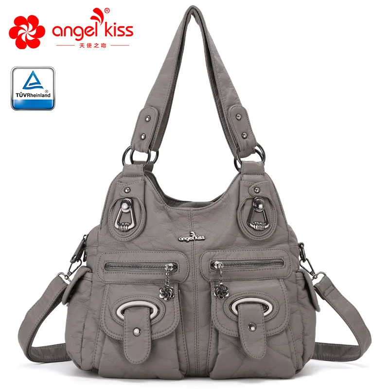Женские сумки с карманами Angel Kiss Наплечные Сумки из искусственной кожи XS160773|Сумки