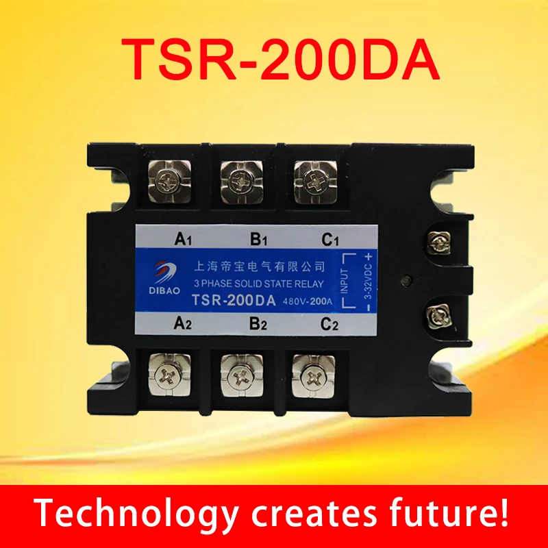 

200A DC control AC three phase Solid state relay TSR-200DA 480V 3 phase