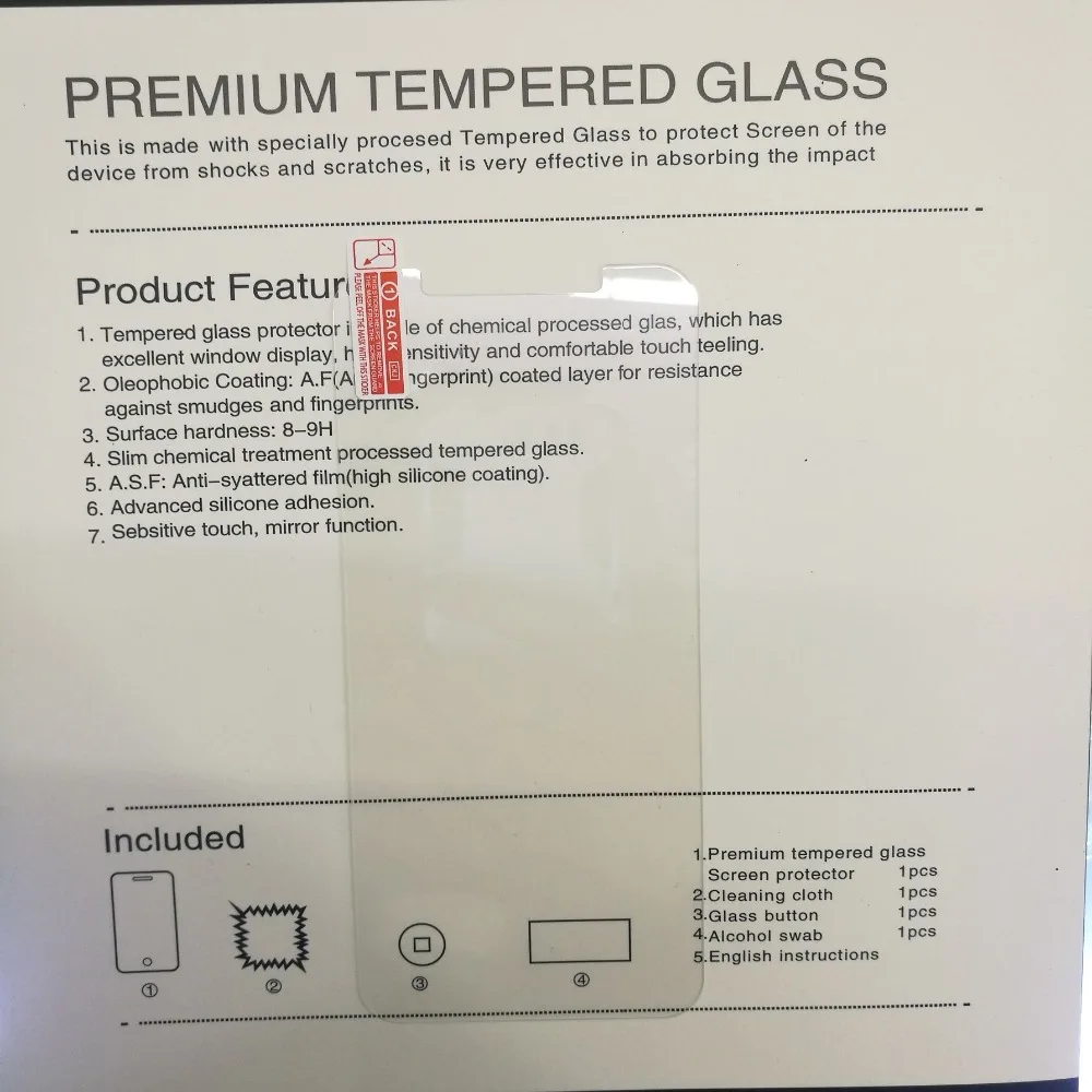 100pcs Tempered Glass Film Screen Protector for Meizu 16x with Cleaning