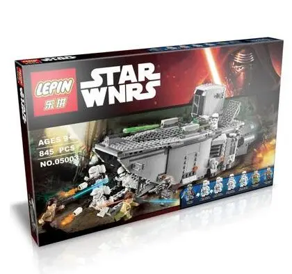 

Lepin 05003 Marvel model figures Star Wars First Order Transporter building blocks compatible to starwars With Lepin 75103