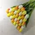 31PCS/LOT PU Mini Tulip Flower Real Touch Wedding Flower Bouquet Artificial Silk Flowers For Home Party Decoration 13