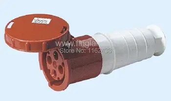 

63A 3P E 4 pin 380-415V IP67 234 three phase watertight industrial connector / coupler