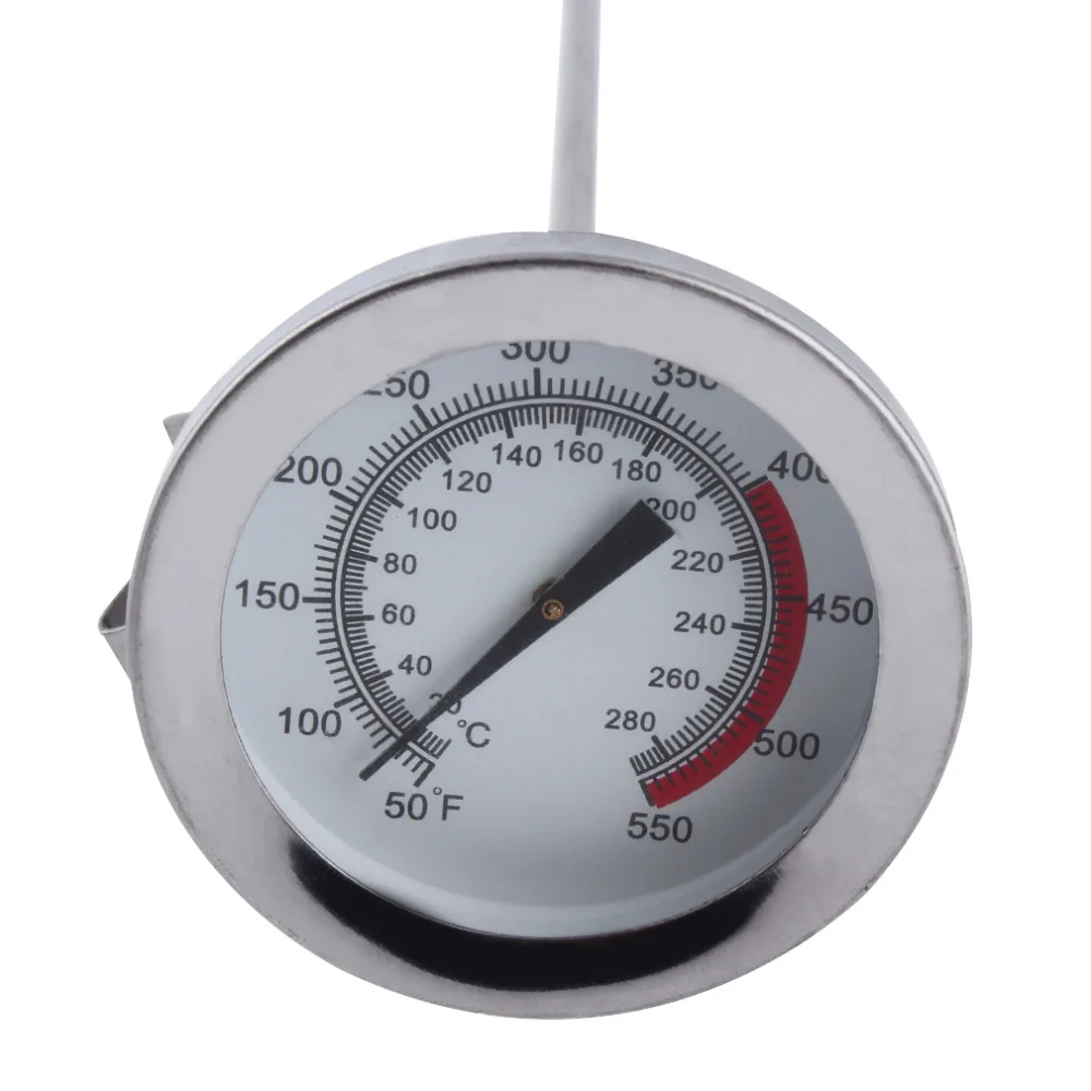 1Pc Stainless Steel Long Probe High Temperature Cooking Thermometer