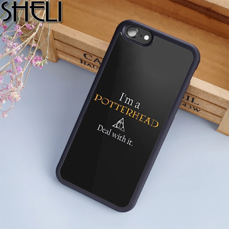 

SHELI Deal with it Harry Potter Phone Case For iPhone 6 6S Plus 7 8 Plus X 5S Cover For Samsung Galaxy S5 S6 S7 S8 edge Plus