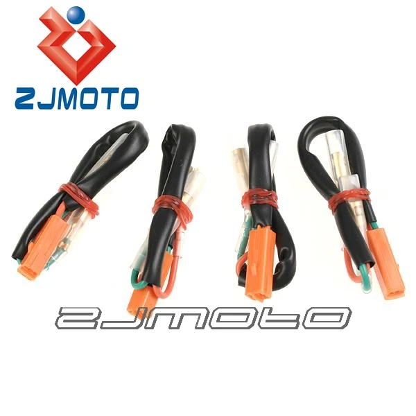4 x Motorcycle OEM Turn Signal Wiring Adapter Plug Harness Connectors 2