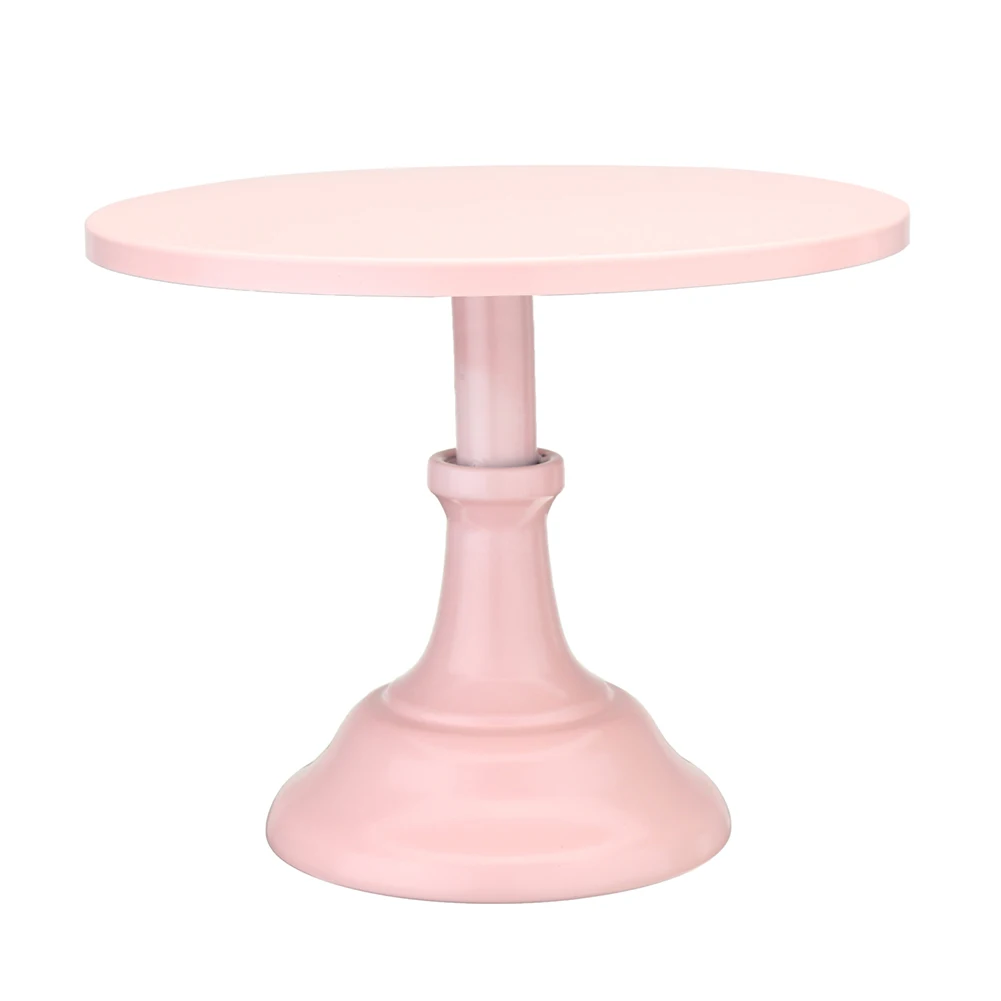 

Home Afternoon Tea Party Decorative Fondant Birthday Baby Shower Cake Stand Wedding Display Holder Dessert Iron Round Tray