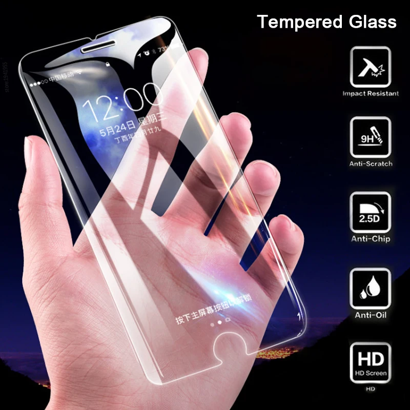 Goede H amp; A 9 H Cover Screen Protector Voor iPhone 7 6 6 s 8 Plus Gehard Glas Voor iPhone 8 7 6 6 s Plus Premium Glas Transparante Film