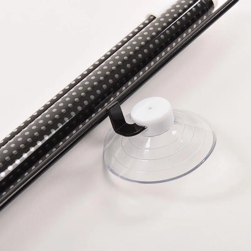 Retractable Car Auto Sun Shade Visor Rear Window Windshield Roller Blind With Suction Cup 125 x 40cm Black  Sun Shield