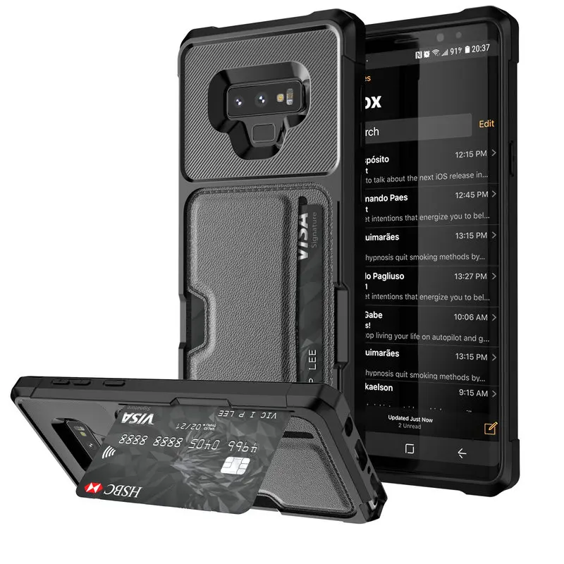 

Luxury Case for Coque Samsung Note9 Note 9 Case Leather Card Slot Shockproof Funda for Samsung Galaxy Note 9 Case Business Cover