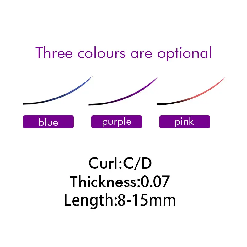 1 чехол 0.07C/D Омбре цвет волшебные ресницы новое поступление цветение ресницы легко веер ресницы самоизготовление вентилятор цветение искусственные норковые ресницы