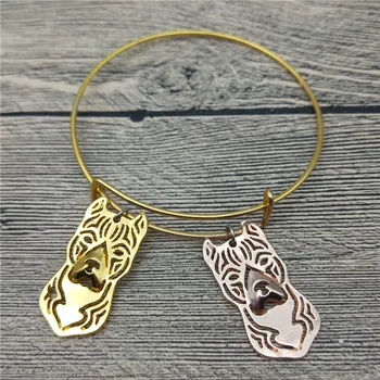 

Trendy New American Staffordshire Terrier Bangles Cute Dog Bangles Bracelets Fashion Animal Pet Jewellery