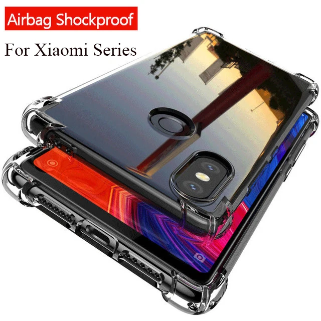 

Airbag Phone Case For Xiaomi Redmi 7 Note 7 6 5 Pro 6 6A 5 Plus Mi8 9 SE 6 Mi A1 A2 Lite 6X Pocophone F1 Shockproof Coque Capa