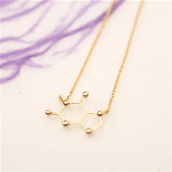 Fashion-necklaces-for-women-2015-creative-caffeine-molecule-my-chemical-romance-K-gold-neckless-gift (2)