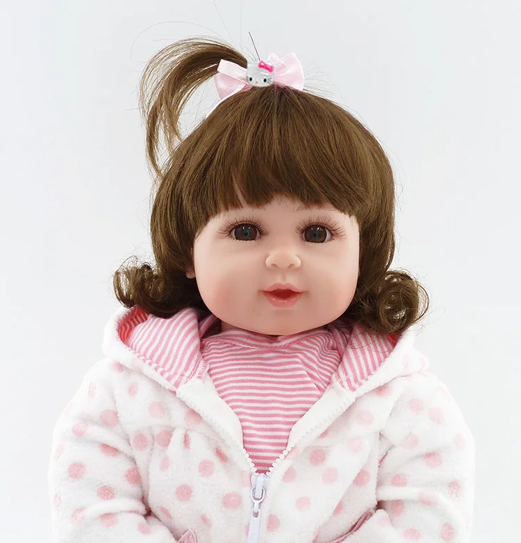 55cm Silicone reborn baby doll play house princess doll lifelike birthday gifts present collectable dolls bedtime vinyl doll toy