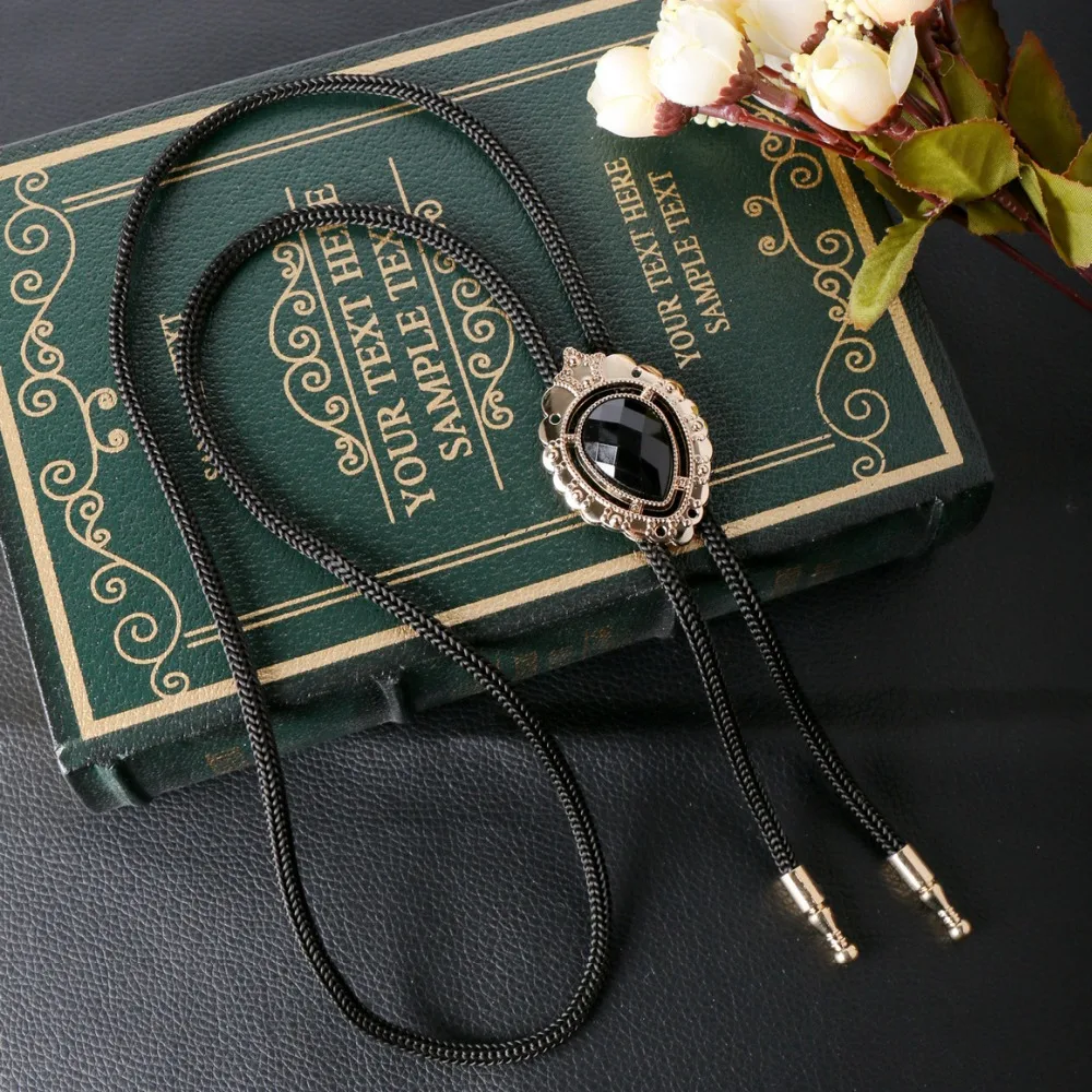 

Men's Suits Cowboy Style Metal Bolo Tie Alloy Shirt Poirot Neck Tie Necklace Chian Male Bolo Bow Tie Collar Rope