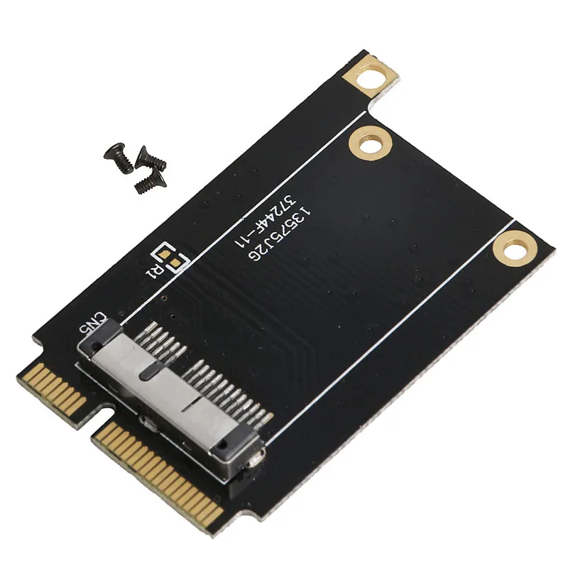 Новая экспресс-карта адаптера PCI-E Mini PCI для Apple BCM94360CD BCM94331CM планшет высокая скорость - Цвет: Черный