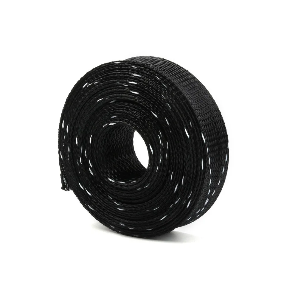 5 цветов 25 мм ПЭТ нейлоновая проволока защищающая плетеные кабельные втулки 5 м кабельная втулка проволочная сетка шок для наборов кабелей 150% расширяемая