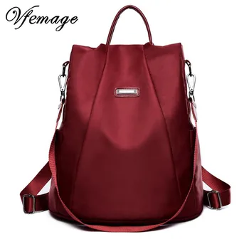 

Vfemage Oxford Backpack Women Anti Theft Bagpack Female Small Back Pack Casual Schoolbags for Girls Shoulder Bag Mochila Mujer