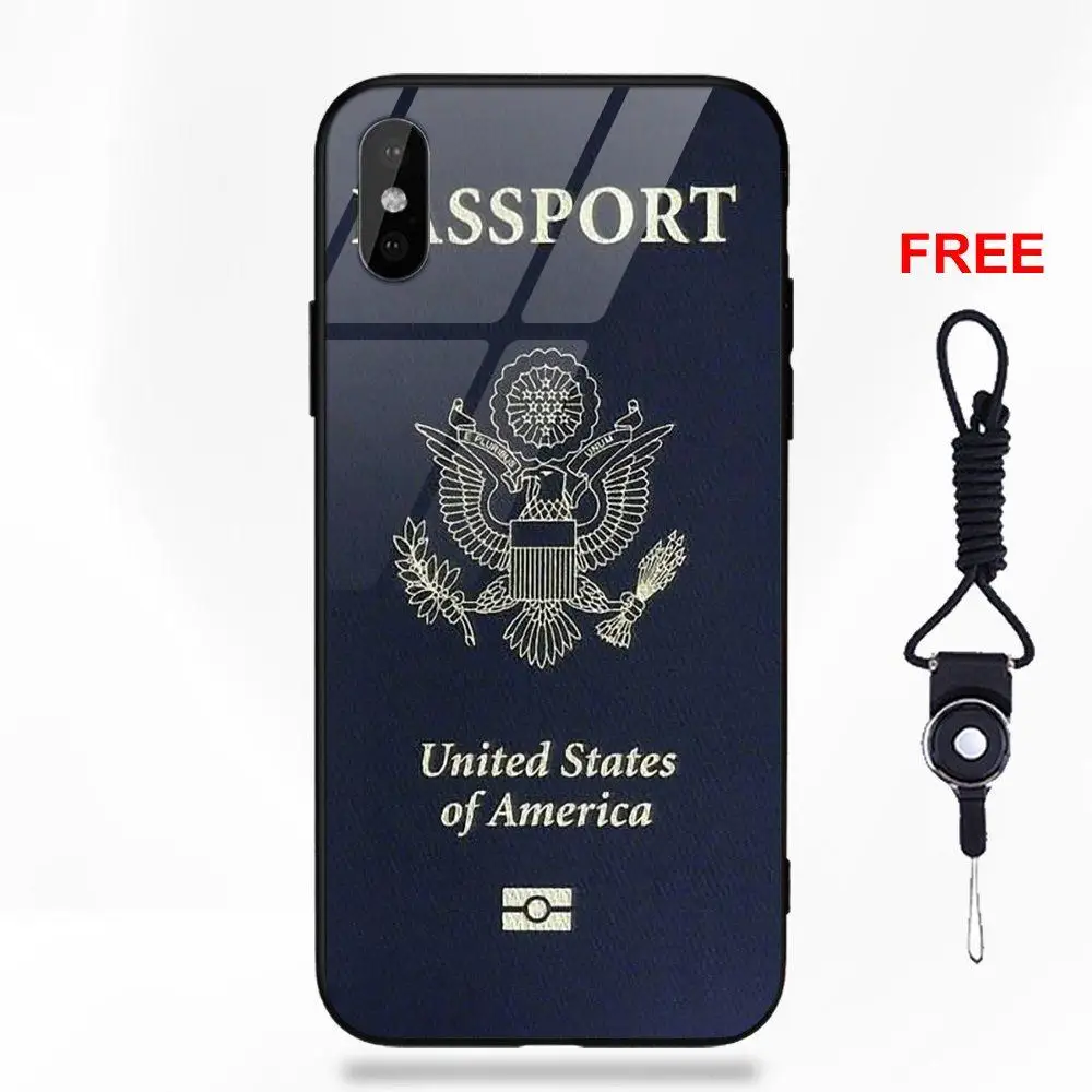 Vvcqod США Паспорт мягкие ТПУ оправа закаленное стекло Лидер продаж для Apple iPhone 5 5C 5S
