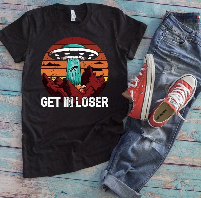 Alien T Shirt Get In Loser Men Black M 3Xl |