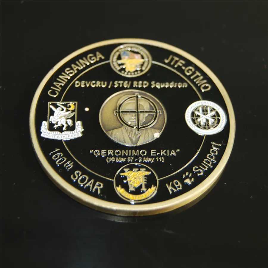 Стиль эксплуатации NEPTUNE копье 160th SOAR SEAL Team 6 Морская памятная монета, металлическая монета, 50 шт./партия
